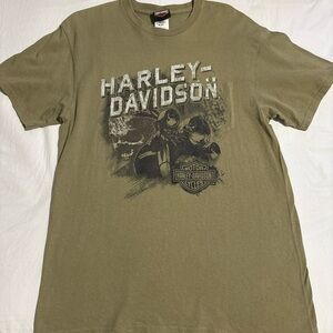Harley-Davidson Men's Khaki Graphic Tee